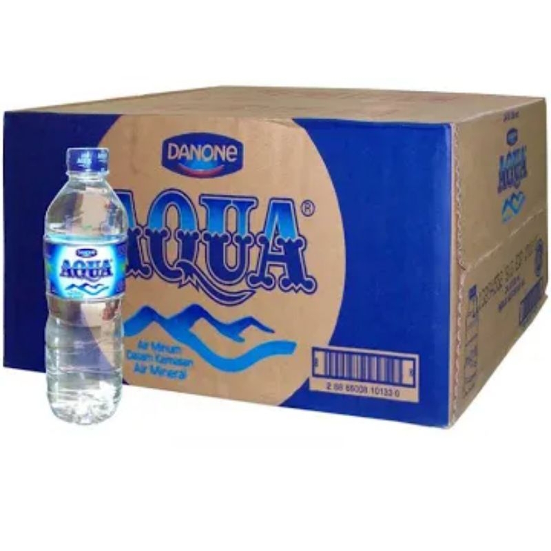 

Aqua 600 ml Dus Karton isi 24 botol