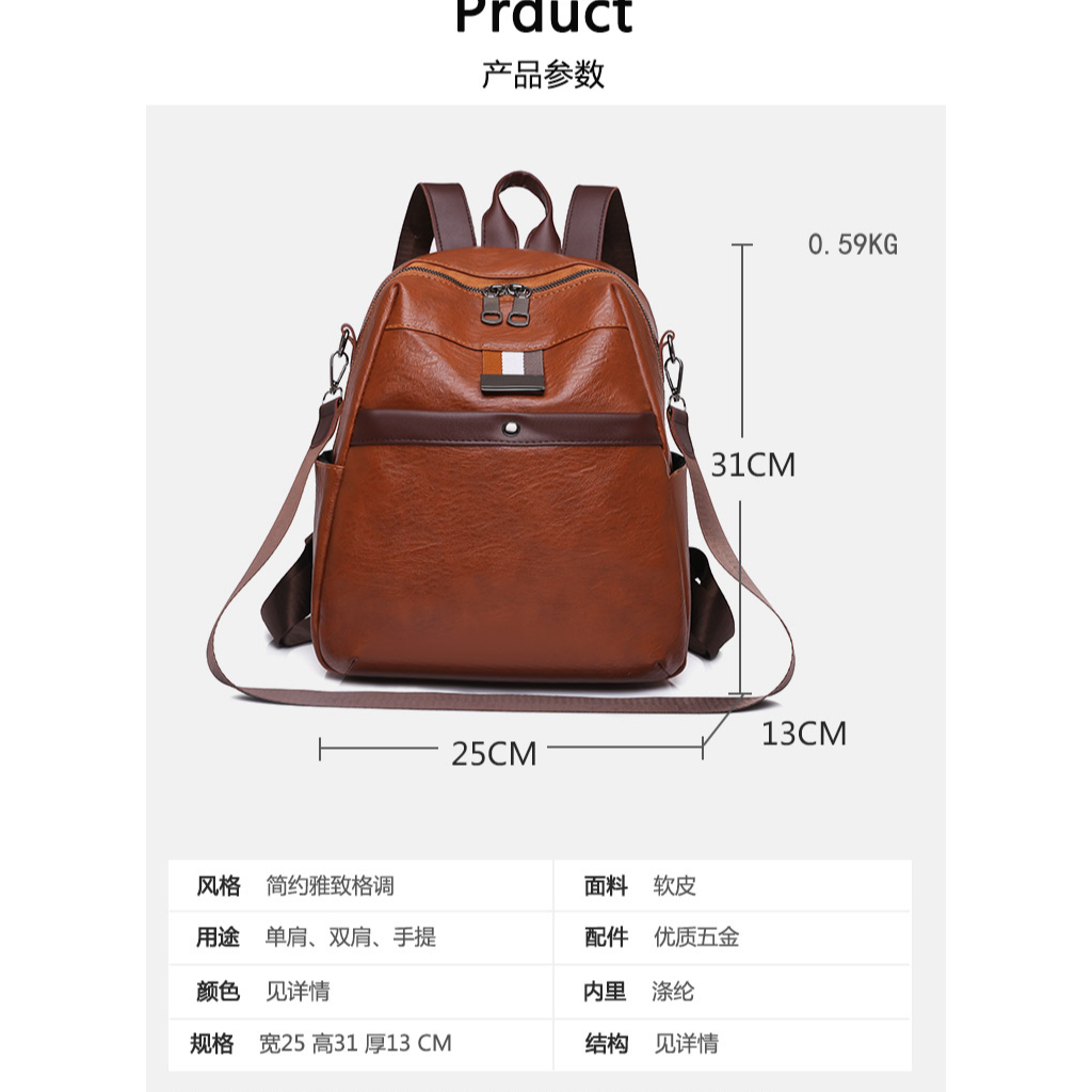 impor Wanita Ransel anti air Multifunction  bisa Sling shoulder  Selempang  Bahu Tas bag Perempuan Ransel Wanita tas  backpack  women good quality 643