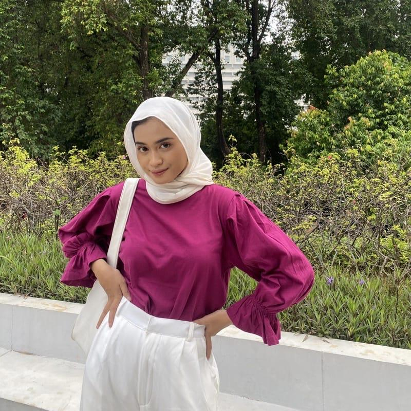 ATASAN BLOUSE CELIN - ATASAN MUSLIM WANITA - TUNIK CRINKLE AIRFLOW