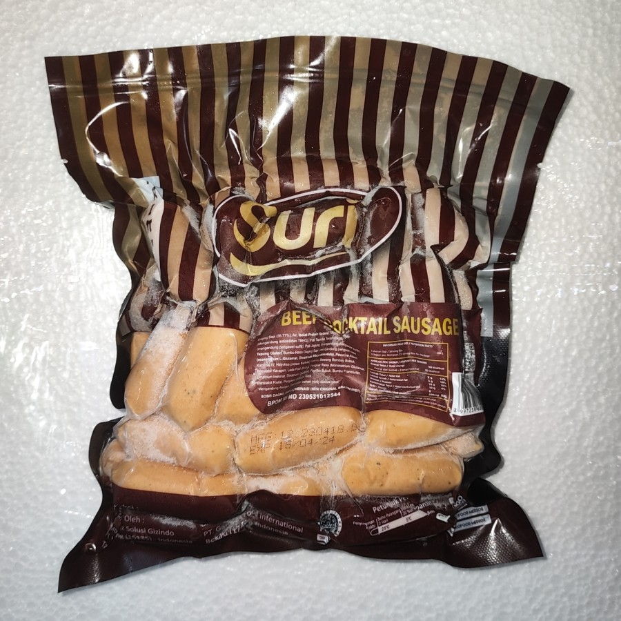 

Suri beef cocktail sosis 500 gr