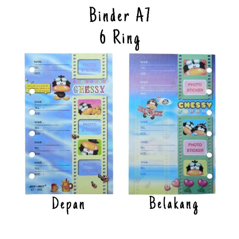 PRELOVED - 10 Lembar Isi Binder A7 Refill Binder A7 Binder Fancy Kertas Binder Langka Orji File