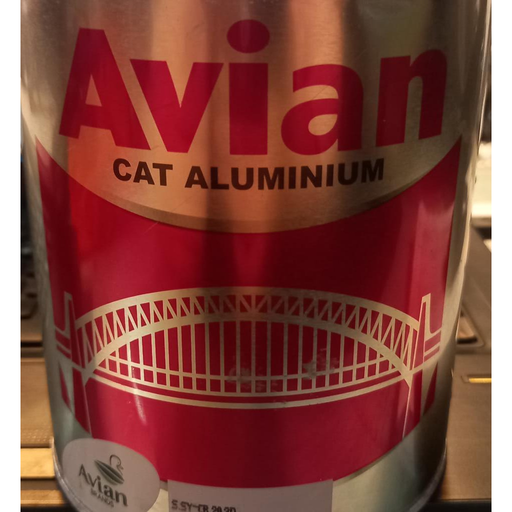 AVIAN CAT ALMUNIUM 1KG /0,75 LITER AVIAN CAT MINYAK - SILVER