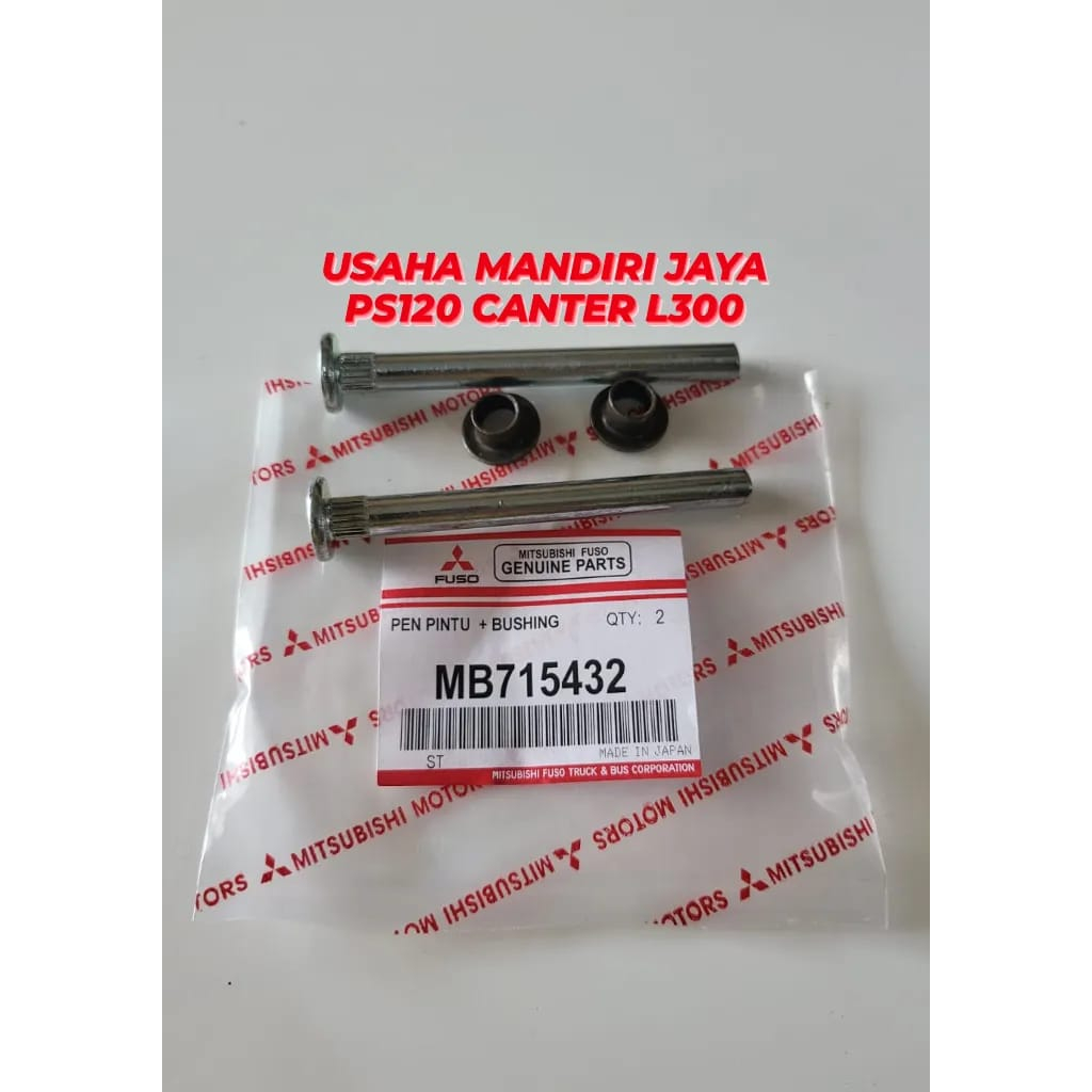 PEN ENGSEL PINTU PS120 L300 CANTER HARGA 2SET + BUSHING PINTU 8X83MM