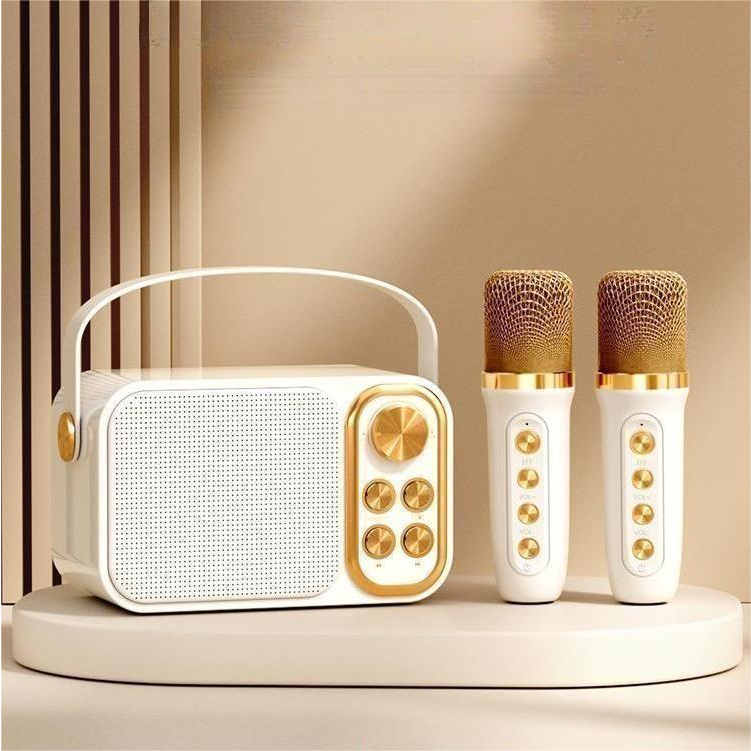 Tor - Karaoke Bluetooth Speaker Set/ 2 Microphone Wireless Voice Change Karaoke Indoor speakers/