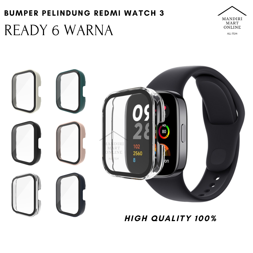 Bumper Hard Case 2 in 1 Redmi Watch 3 Casing Hard Case PC Anti Gores Redmi Smartwatch 3