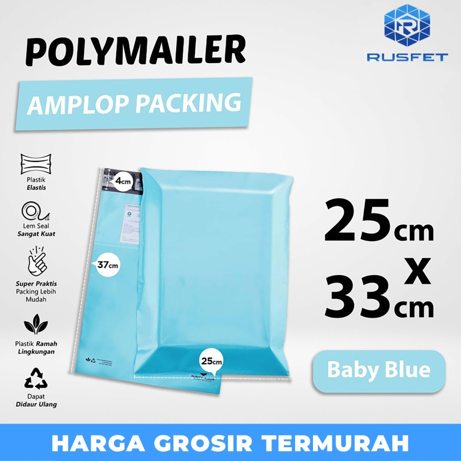 

Polymailer Tosca 25x37cm Amplop Plastik Packing Olshop Premium Satuan