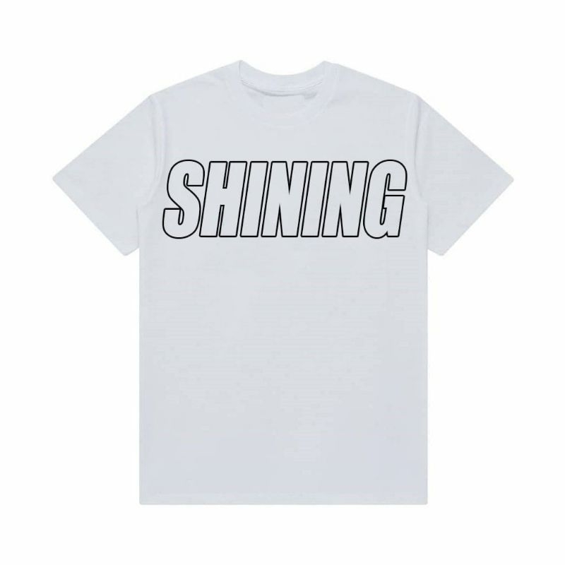 Kaos tshirt shining bright/ kaos distro unisex/baju shining bright size M-XXXL