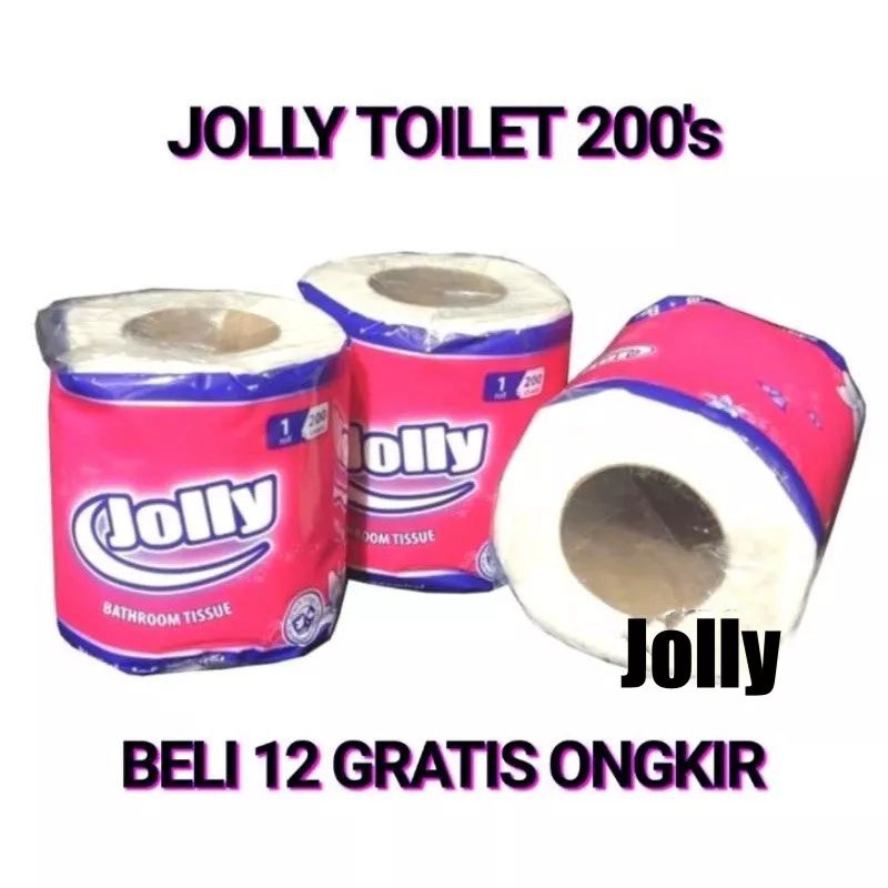 TISU JOLLY ROLL GULUNG TOILET 200 SHEET MURAH