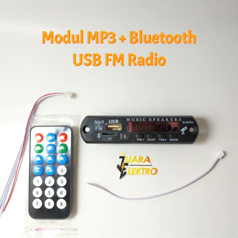 Modul MP3 + Bluetooth USB FM Radio | MP3 Bluetooth Player Modul Kit Radio FM USB