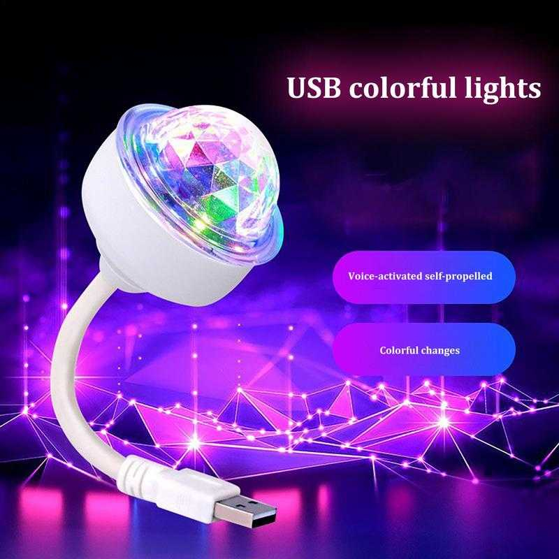 USB Portable LED Light Sound Sensor Lampu Dekorasi Mini 4W Lamp Leher Fleksibel Sensor Suara Berkualitas