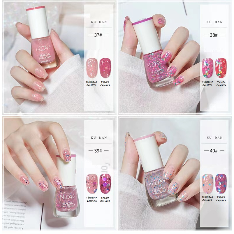 LUCKYMALL KUDAN Kutek Kuteks Photocromic Berubah Warna Jika Terkena Sinar Matahari Halal Muslimah Sholat Non Peel Off Sehat Healthy Nail Polish Gel Color Change