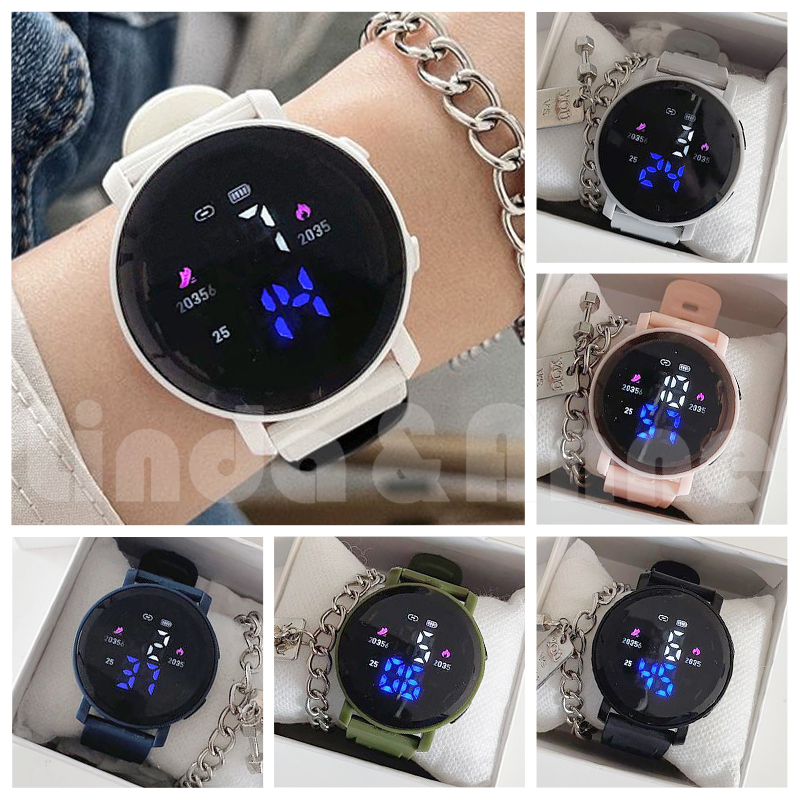 Jam Tangan LED Digital Sport Watch Wanita dan Pria Fashion Import Electronic Couple