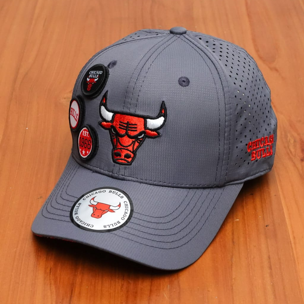 Topi Bulls Baseball Pria Topi NBA Import Mirror ORI