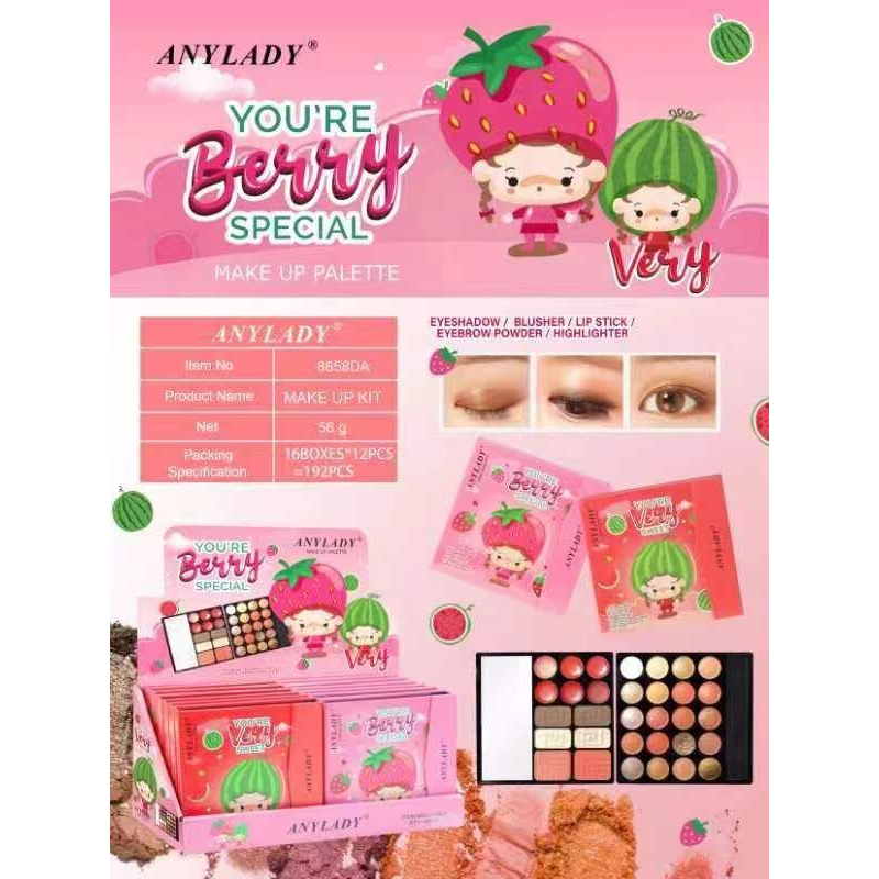 [Per Pc] Eyeshadow Anylady You're Berry Special Make Up Kit 8656DA