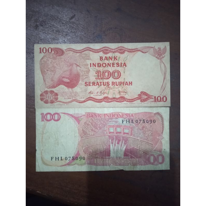 uang 100 rupiah tahun 1984