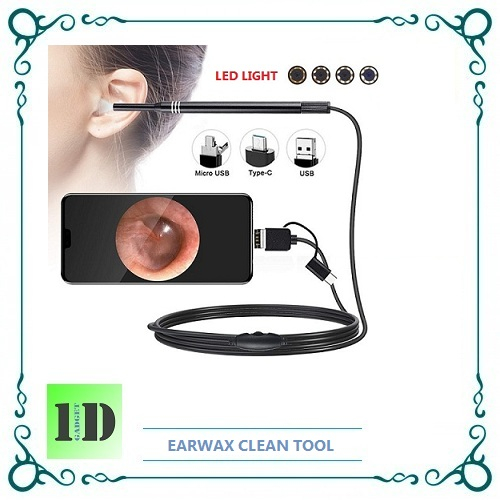 Kamera Kabel Endoscope Korek Kuping 5.5mm 2 Meter untuk Android dan PC