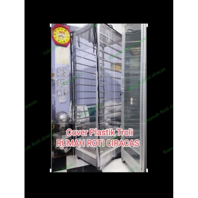 COVER PLASTIK TROLY RAK LOYANG ROTI TROLLEY BAKERY SUSUN 15 SUSUN RAK