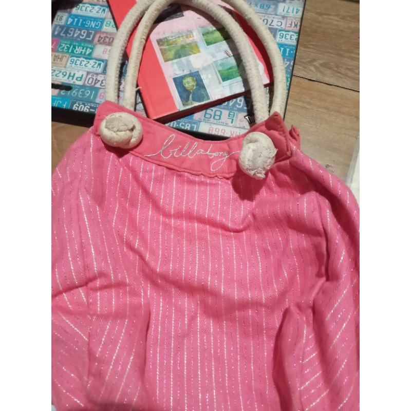 preloved preowned second tas billabong pink