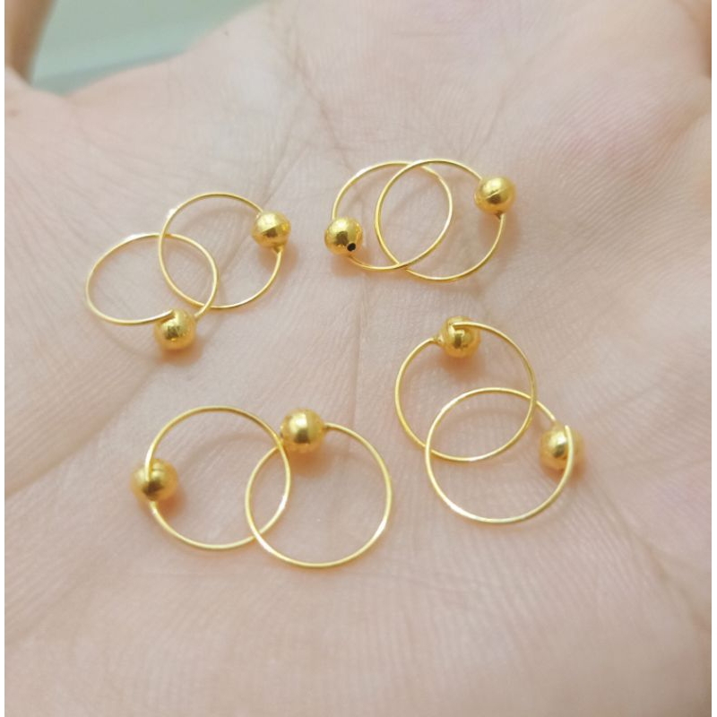 ANTING KENIP BABY PERAK 925 LAPIS MAS