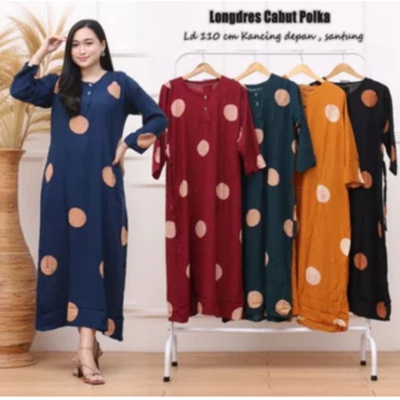 PROMO !! DASTER LONGDRES BUSUI CABUTAN MELATI DAUN LONGDRESS SYAHIBA SALWA SAGITA BEST SELLER TERLARIS