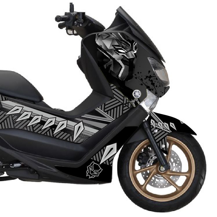 Decal motor  Nmax Stiker Full body N Max 2015 2016 2017 2018 2019 -  Blackpanther