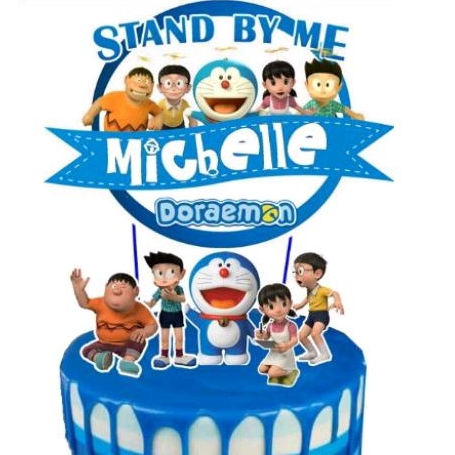 Doraemon cake topper