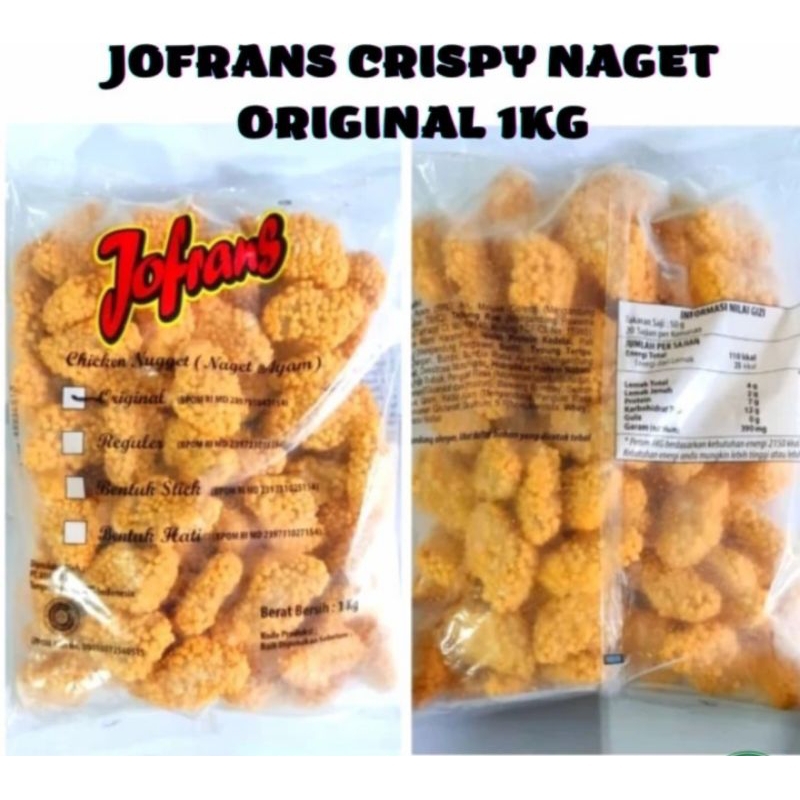 

Jofrans nugget crispy 1kg / naget ayam crispy