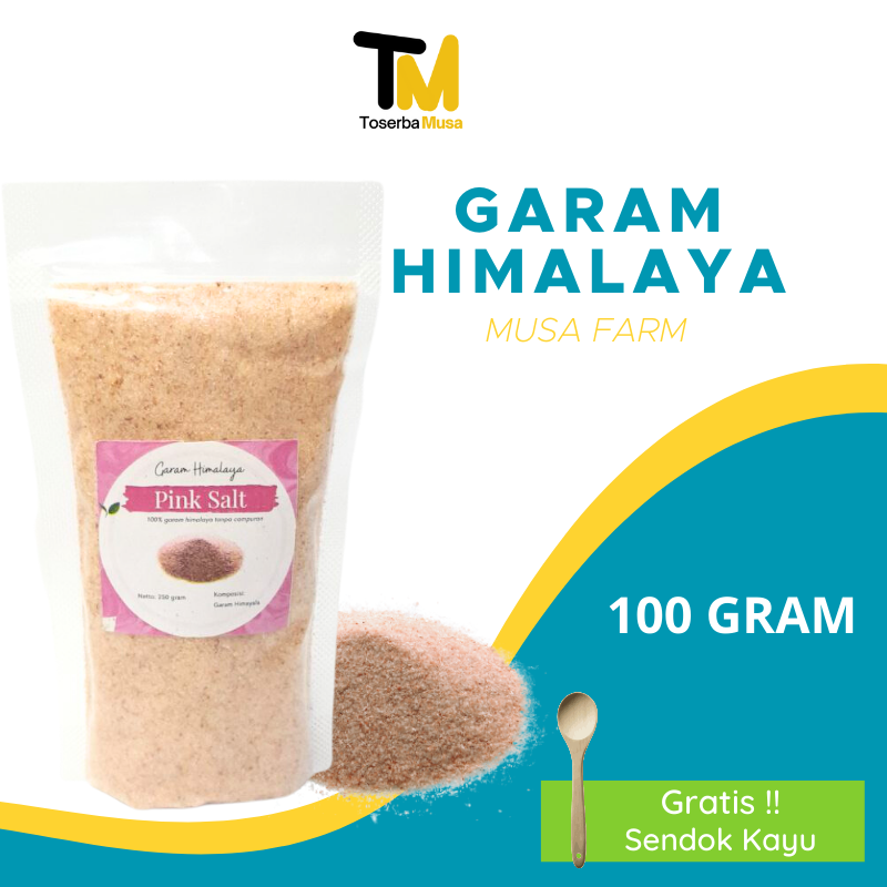 

Garam Himalaya Himalayan Salt 100gram Premium Cocok Untuk Penderita Darah TInggi