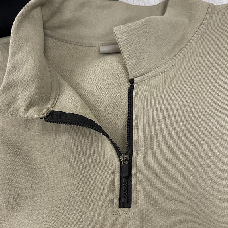 SWEATSHIRT HALFZIP TURTLENECK PREMIUM BASIC UNISEX