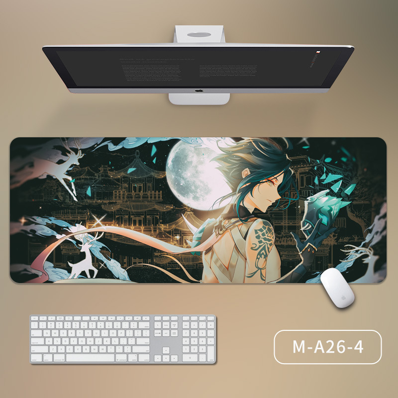 Mouse pad genshin impact hutao keqing venti xiao kazuha uk 70 x 30