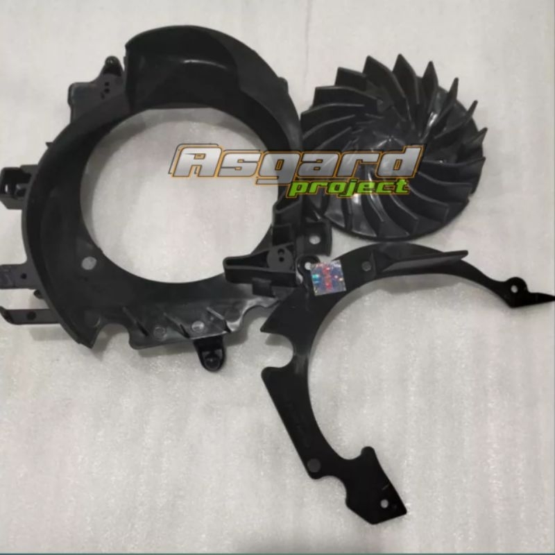 Kipas magnet PCX satu set dudukan Radiator ori WIN, kipas CKDPASS, PNP VARIO 125 old bohlam, VARIO 1