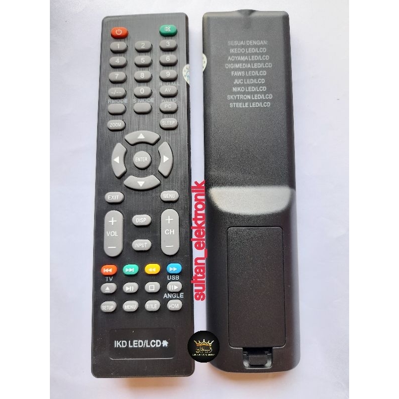 REMOTE/REMOT TV IKEDO LED/LCD JUC NIKO DIGIMEDIA SKYTRON STEELE AOYAMA