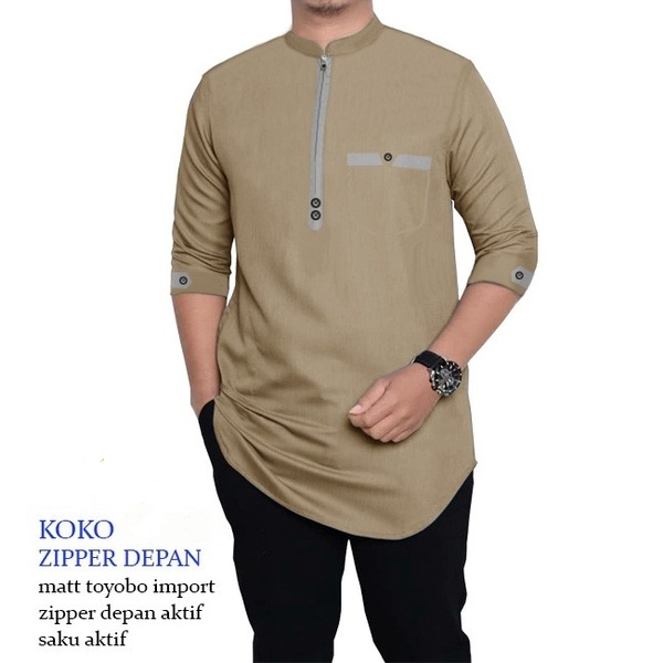 Koko Qurta Zipper Depan Matt Toyobo Inport