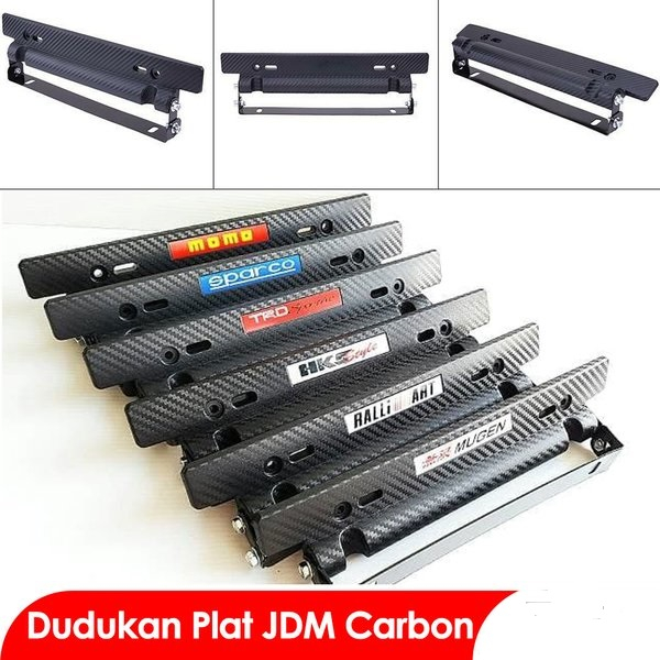 PLAT JDM KARBON DUDUKAN PELAT NO MOBIL / TATAKAN PLAT BK MOBIL / COVER PLAT JDM CARBON TEMPAT PLAT N
