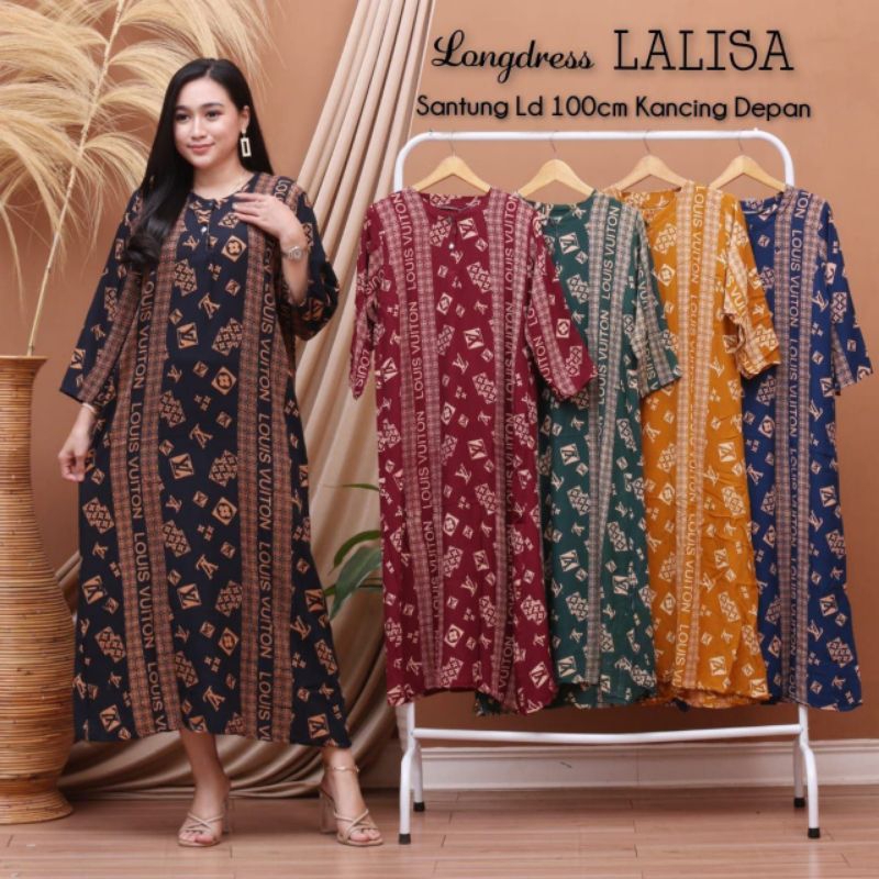 Longdres Batik Daster Batik Lengan Panjang Kekinian