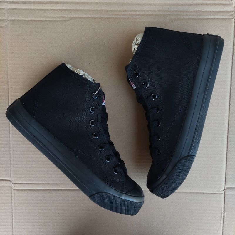 SEPATU VENTELA BASIC HIGH ALL BLACK HITAM POLOS ORIGINAL