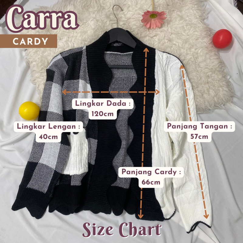 Carra Cardy •  Knit Rajut Korean Gelombang Lucu Unik Estetik Tebal Kekinian Rajut bandung Terbaru