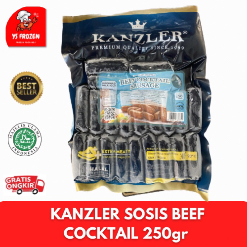 

Kanzler Sosis Beef Cocktail 250gr / YS Frozen Food Palembang