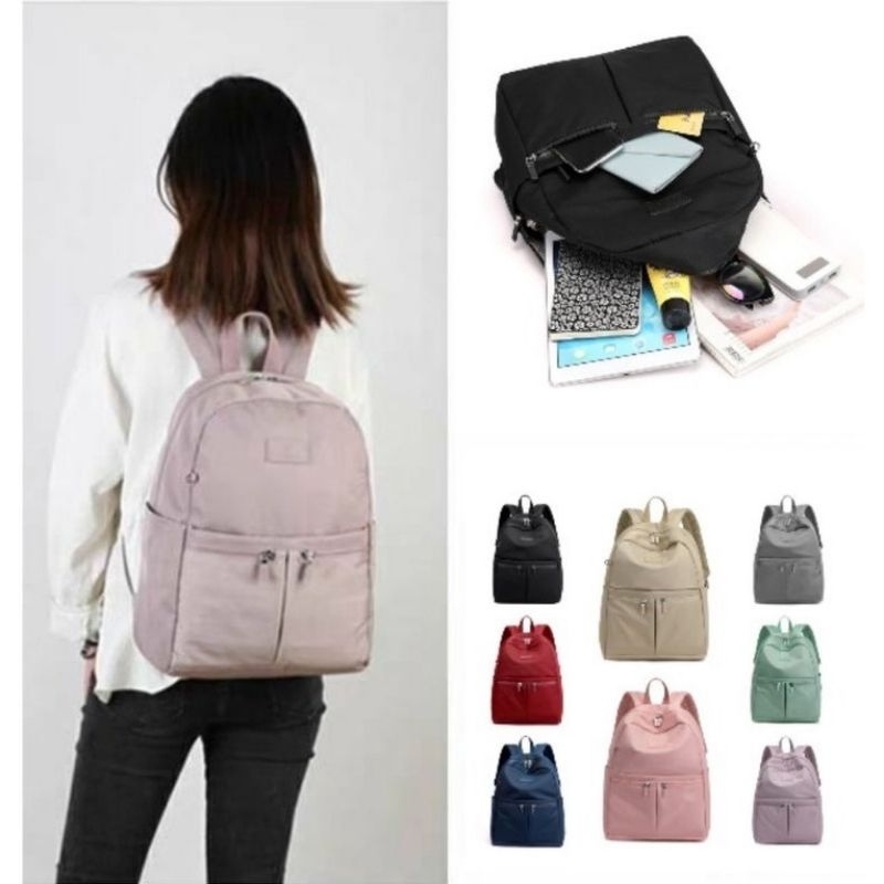 TAS RANSEL IMPORT - GF5131 - Ransel Wanita - Tas sekolah - Tas Nilon anti air - Ransel Wanita Muat L