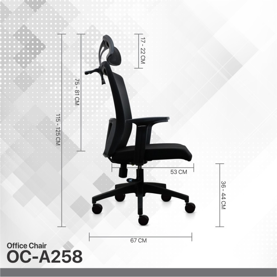 Fantech OCA-258 Office Gaming Chair Kursi Kantor OCA258 A258 A-258