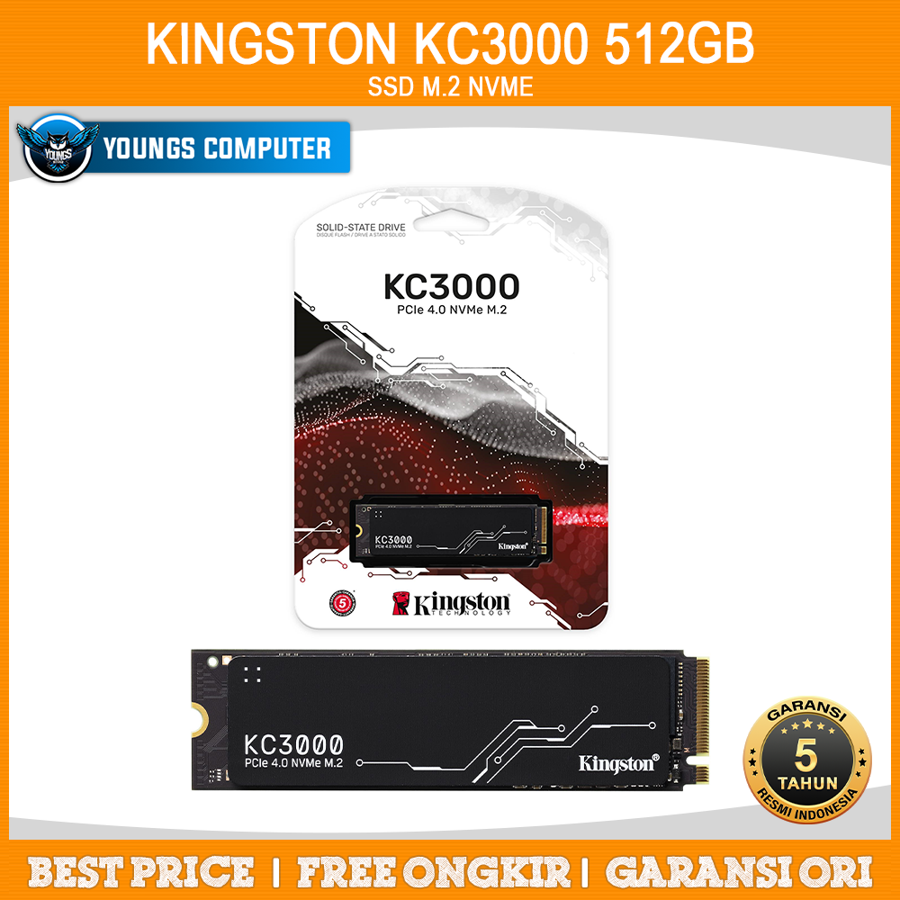 NVME KINGSTON KC3000 512GB GEN 4 7000/3900mbps | SSD PCIe 4.0