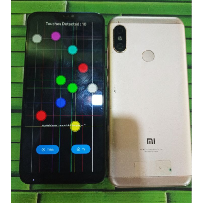 LCD FRAME XIAOMI MI A2 LITE ORIGINAL COPOTAN NORMAL TESTED