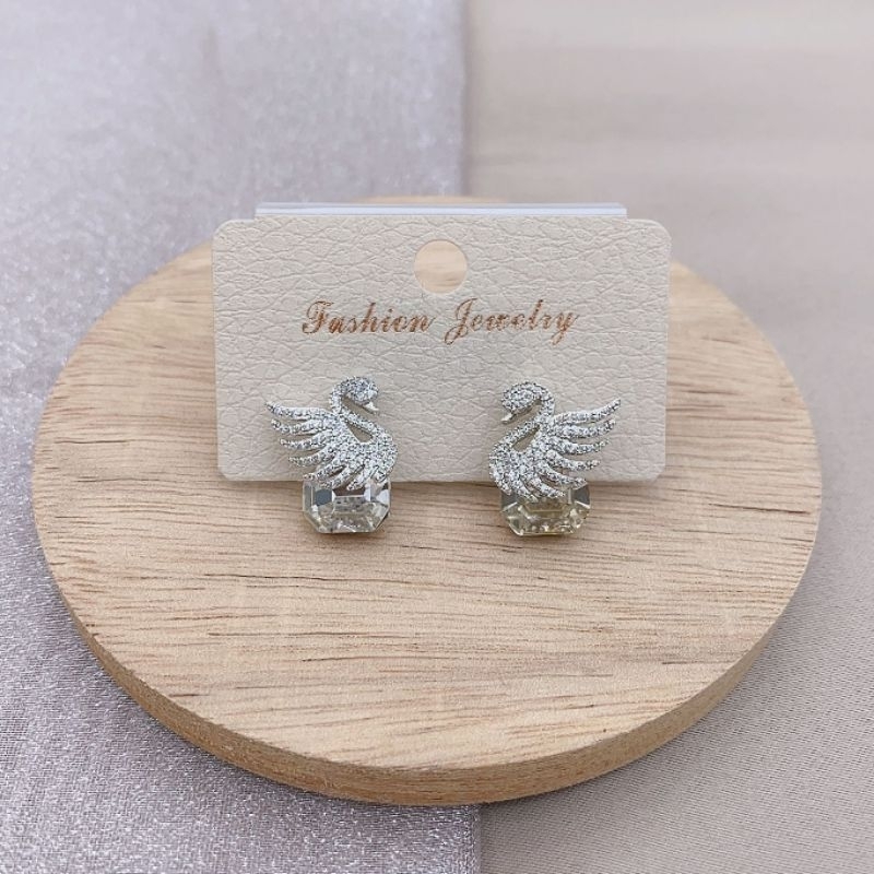 Anting Silver925 perak kilau mirip emas asli  Premium Quality Anti karat anti alergi Starling silver  Ts2939