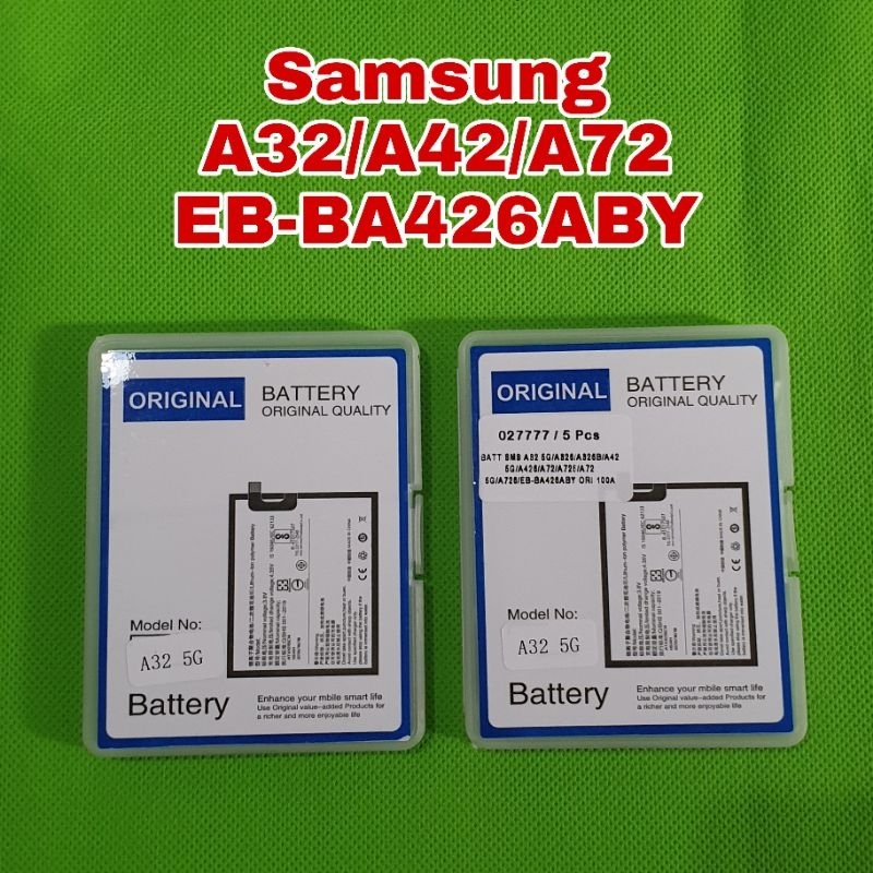 batu batre baterai samsung a32/a42/a72 eb-ba426aby ori 100a