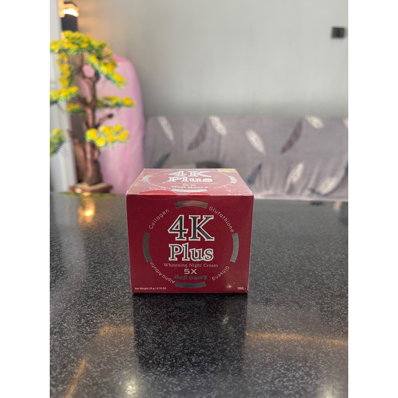 4K Plus Goji Berry Night Cream untuk jerawat Original Thailand