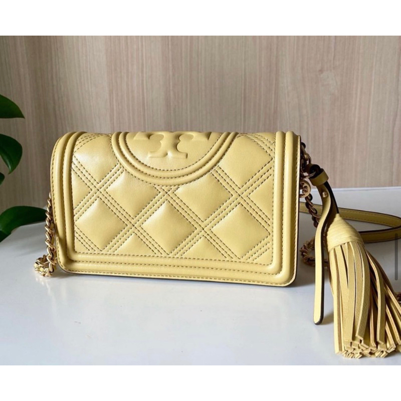Tory flamming woc mini bag yellow