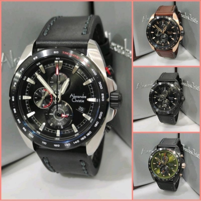 Jam Tangan Pria Alexandre Christie AC 6652 Original Tali