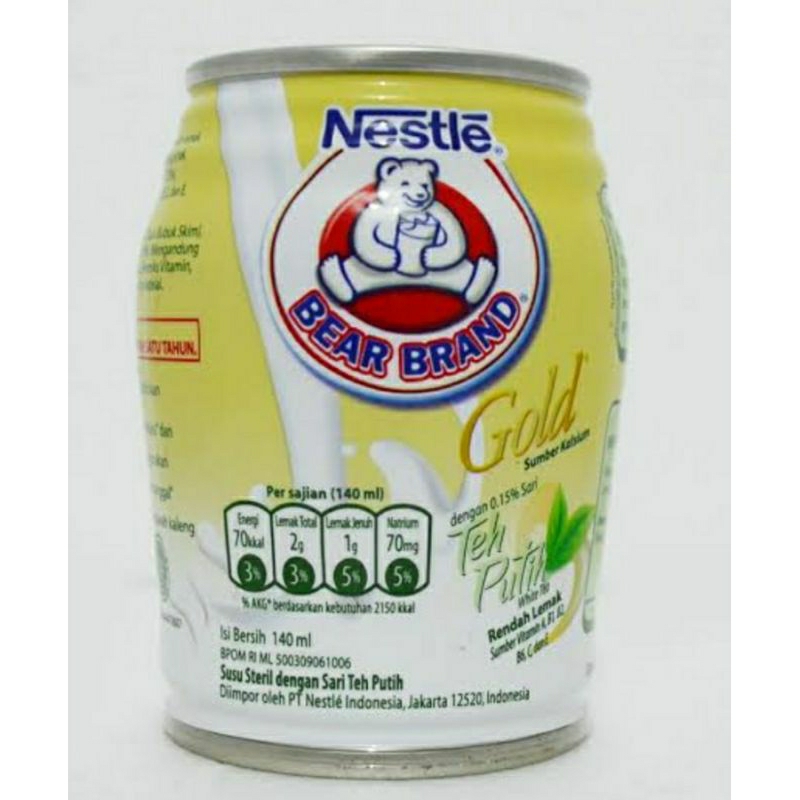 

susu bear brand white tea 140gr