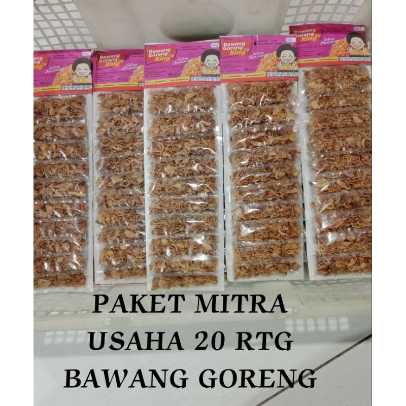 

PAKET MITRA USAHA 20 RENTENG//BAWANG GORENG KING ASLI RENYAH & GURIH