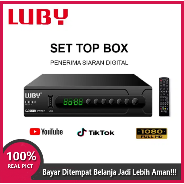 SET TOP BOX TV DIGITAL LUBY DVB - T2 - 01 TV DIGITAL BISA YOUTUBE